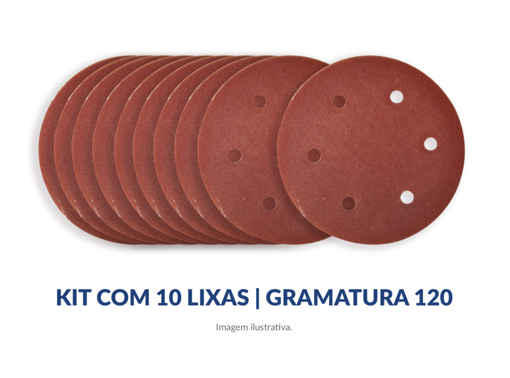 Kit Disco de Lixa 225 mm • 6 Furos