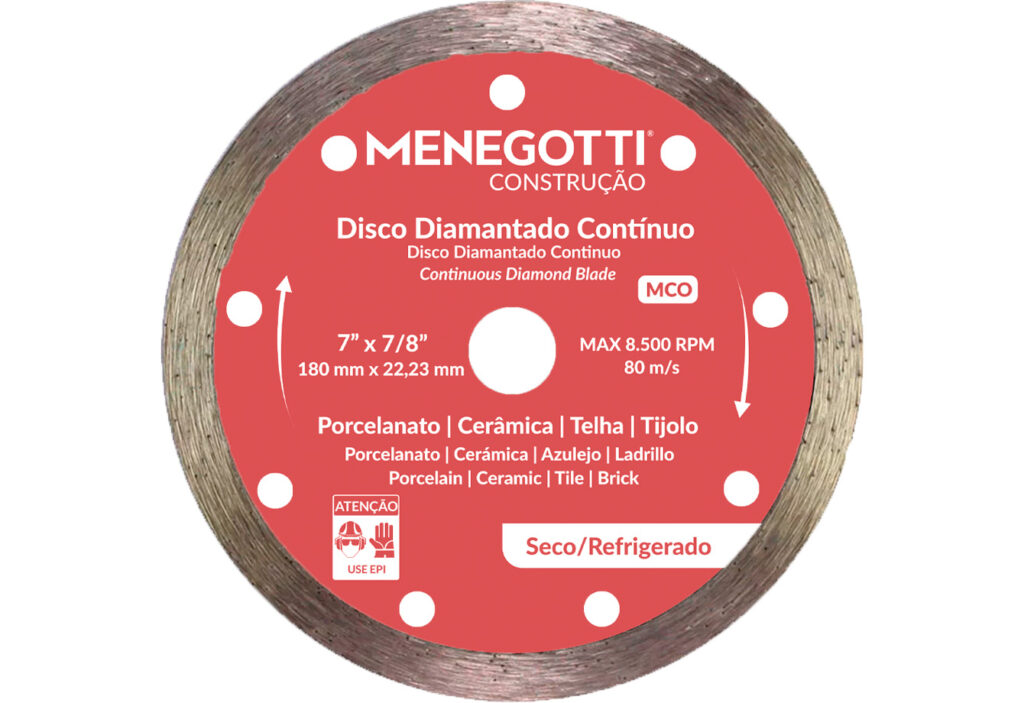 Disco Diamantado Contínuo MCO 180mm